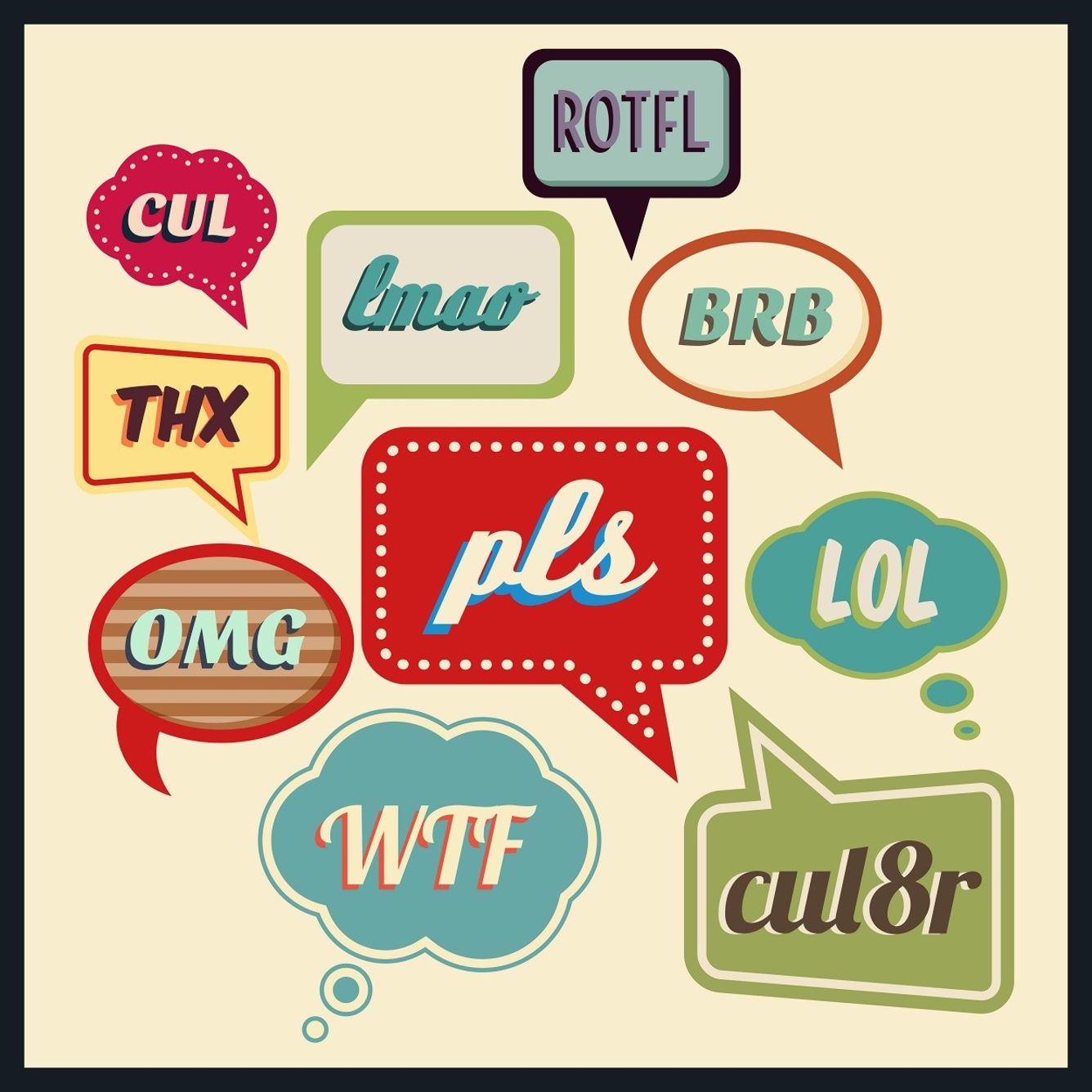 Angielskie skróty internetowe i slang internetowy - afk, ATM, brb, lol...